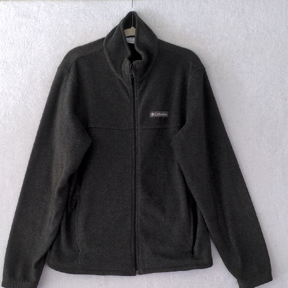 Columbia Mens Gray Fleece Full Zip‎ Outdoor Jacket Size M - Picture 1 of 7